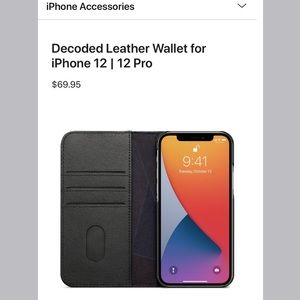 Decoded Leather Wallet for iPhone 12 Pro Max